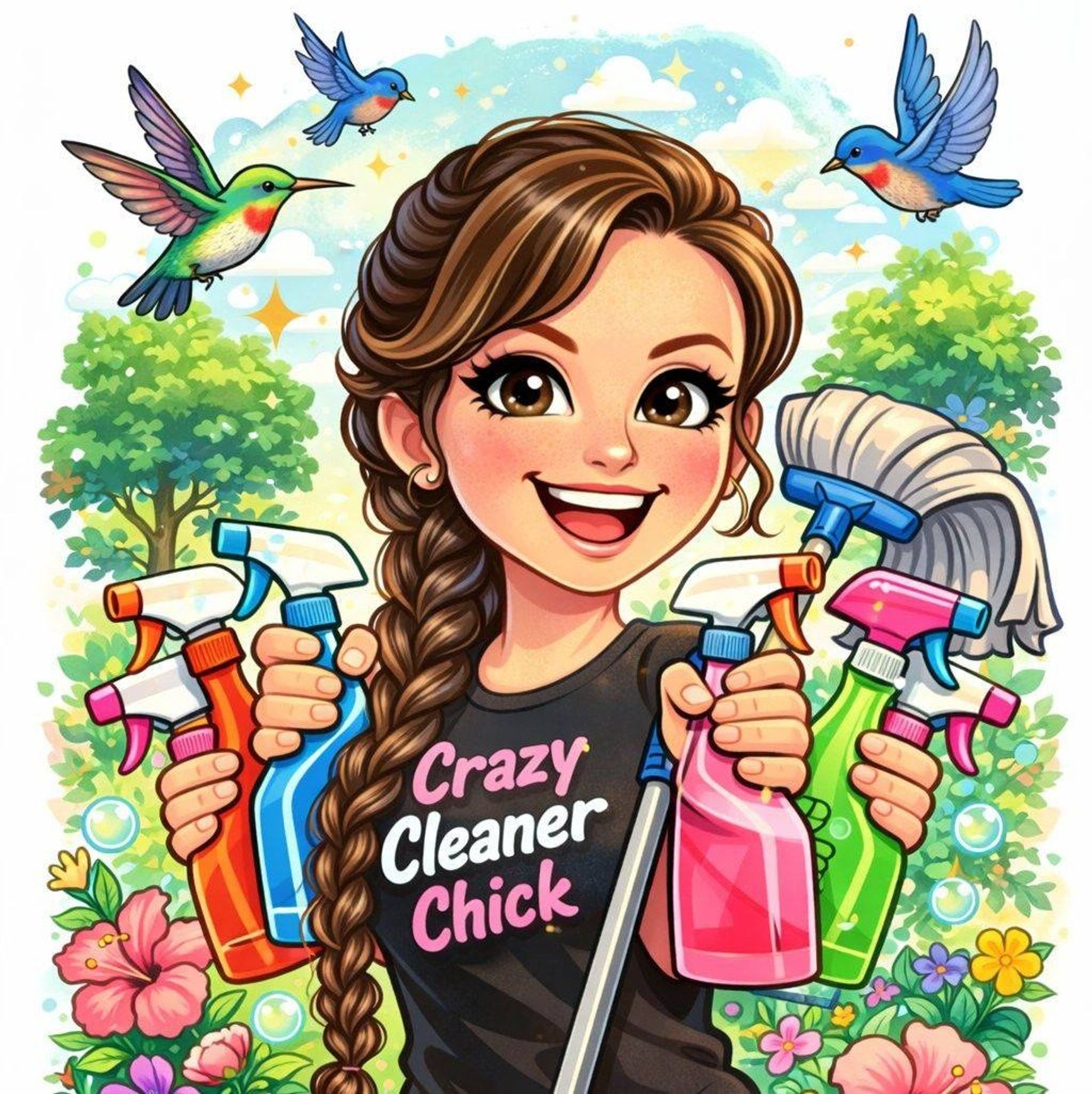 Crazy Cleaner Chick