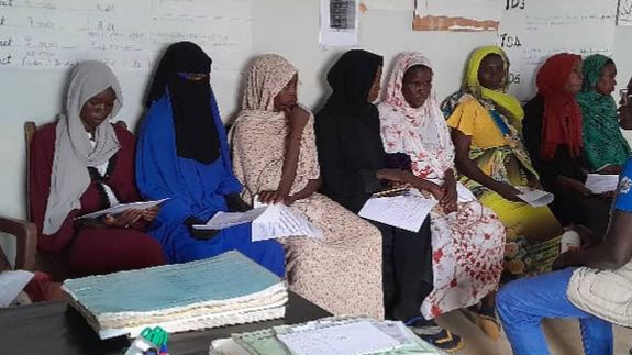 Woman in Pink Shirt Sitting on Brown Wooden Armchair