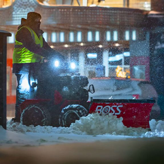 How can I ensure my property is included in your snow and ice management service?