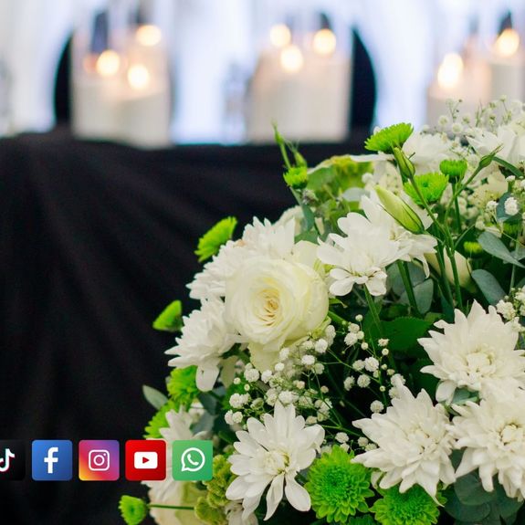 Floral arrangements.