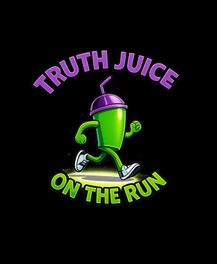Truth Juice on the run logo