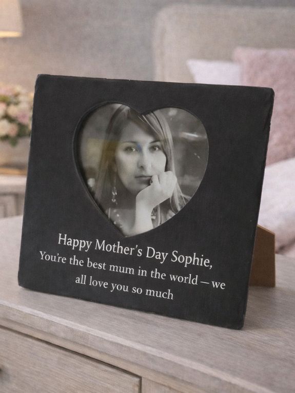 Slate Frame with an Engraved Message