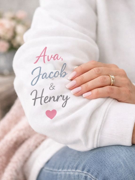 Sleeve Print with Kids’ Names