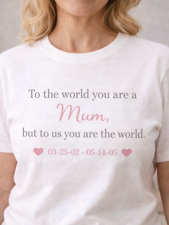 T-Shirt with a Simple Design & Date