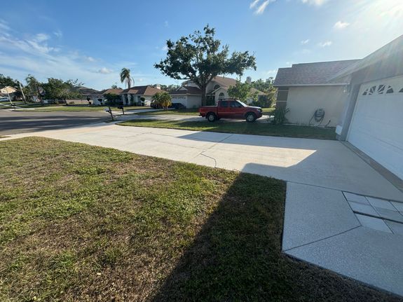 How long does the driveway cleaning process take?