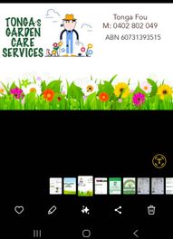 Tonga's Garden Care Service logo