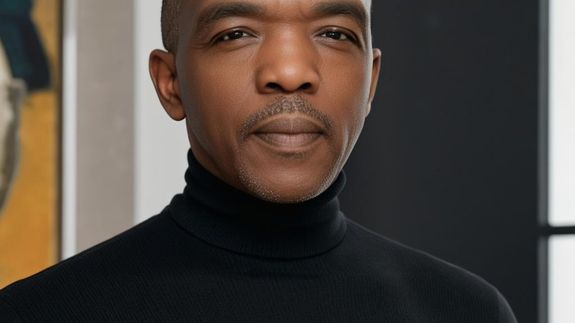 Man and Woman Talking in Office