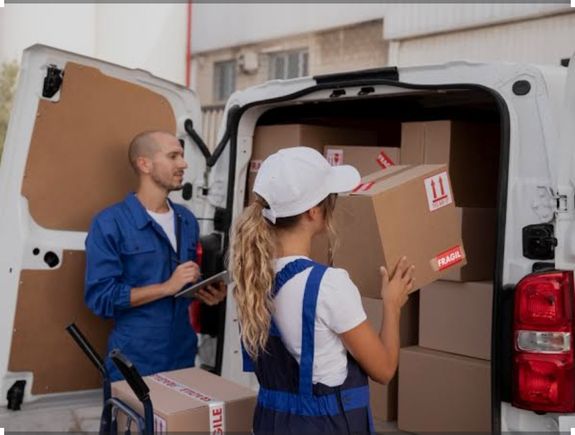 Paramedics Standing by a Stretcher Outside an Ambulance