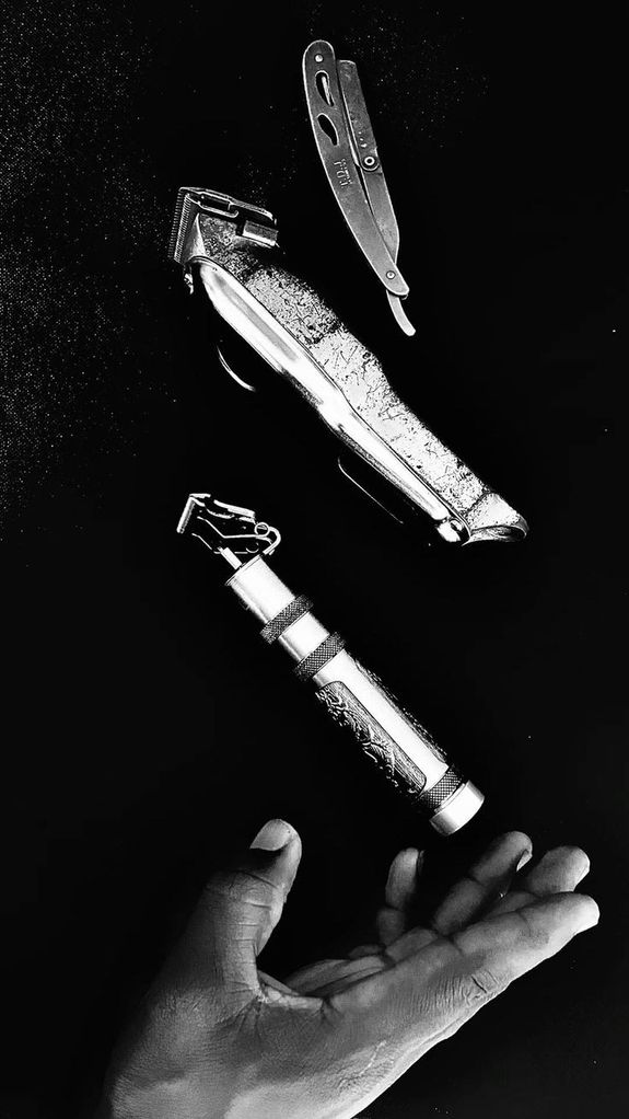 Man Getting a Haircut 