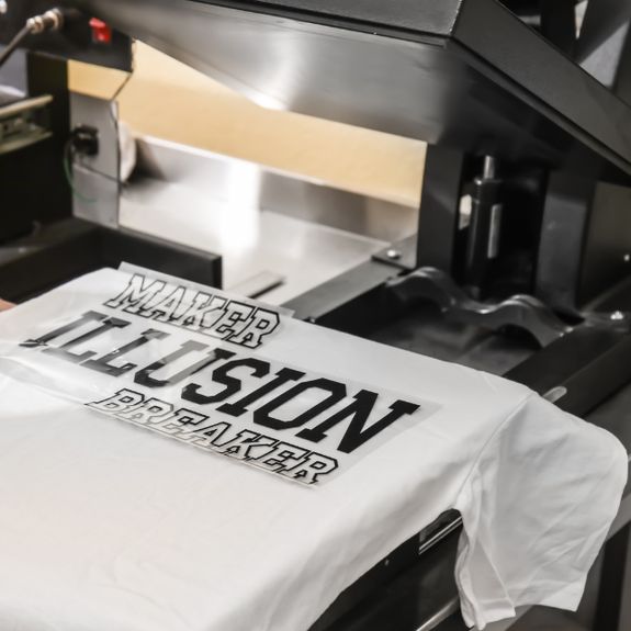 What types of printing methods do you use for t-shirt printing?