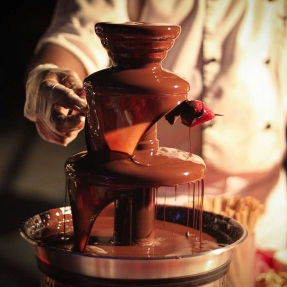 How large are the chocolate fountains?