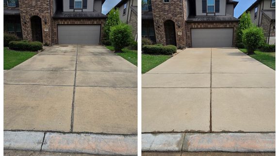 Person in Yellow Helmet Using a Power Spray