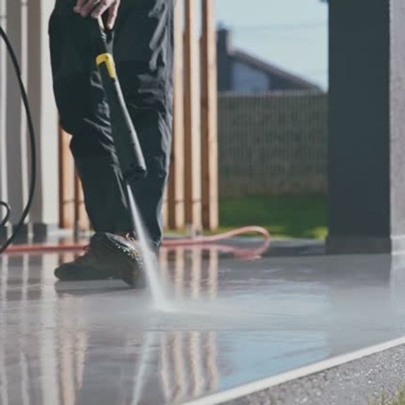 How long does the pressure washing process take?