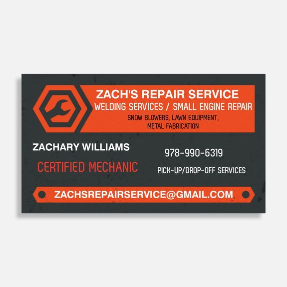 Welcome to Zach's Repair Service