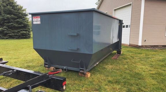 Full Trash Cans in the Back Alley