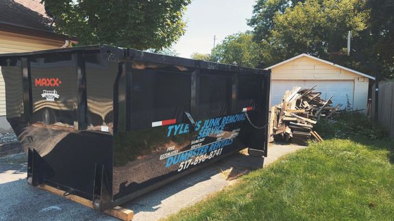 Full Trash Cans in the Back Alley