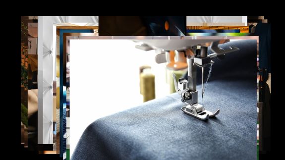 Crop unrecognizable coworkers in formal wear standing at table with laptop and documents while greeting each other before meeting