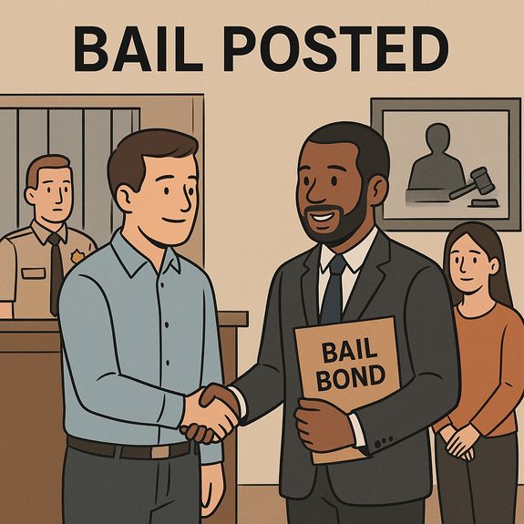 What happens after bail is posted?