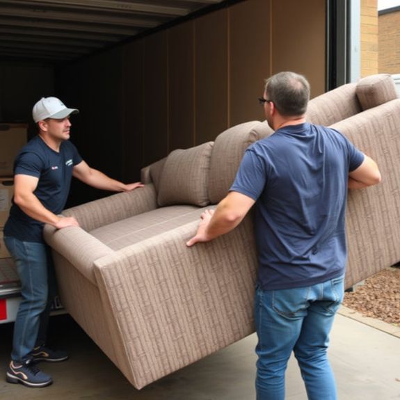 Two volunteers picking up litter outdoors to support environmental conservation.