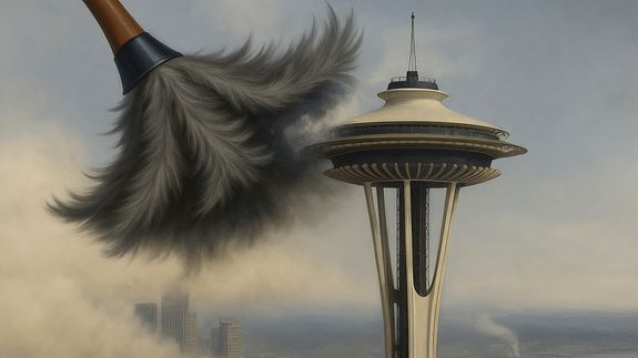 Close-up of a person cleaning hands with cloth by a kitchen sink indoors.