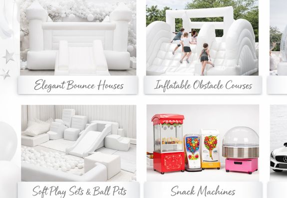 What types of rentals do you offer for kids' parties?
