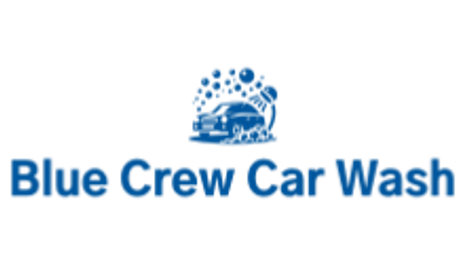 Blue crew car wash  logo