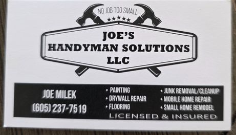 Joe's handyman solutions logo